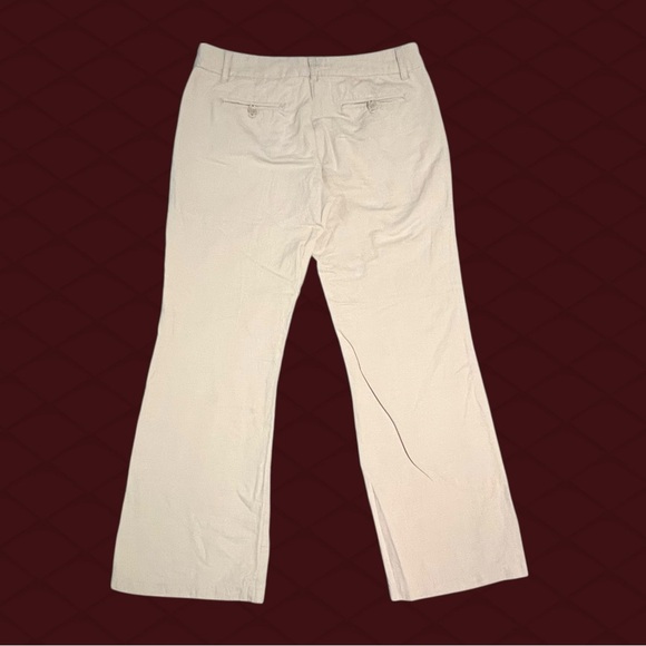 Dalia Khaki Pants Junior’s Size 8 Button Accents Straight Leg Modern Fit Office - Picture 6 of 10